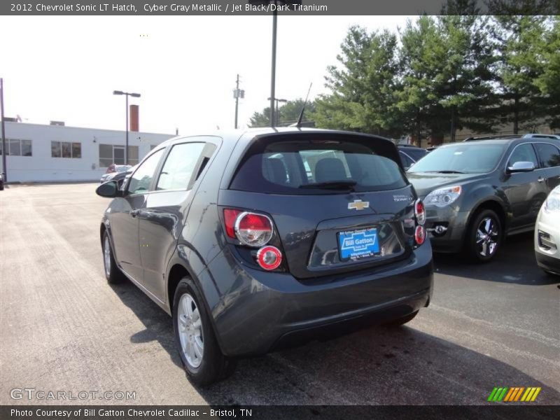 Cyber Gray Metallic / Jet Black/Dark Titanium 2012 Chevrolet Sonic LT Hatch