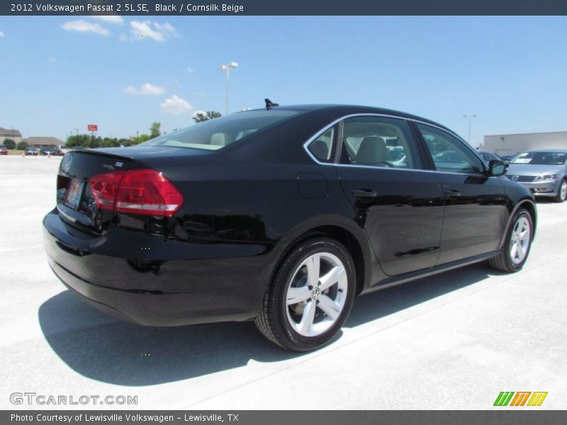 Black / Cornsilk Beige 2012 Volkswagen Passat 2.5L SE