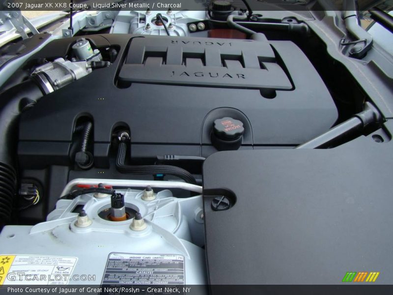 Liquid Silver Metallic / Charcoal 2007 Jaguar XK XK8 Coupe