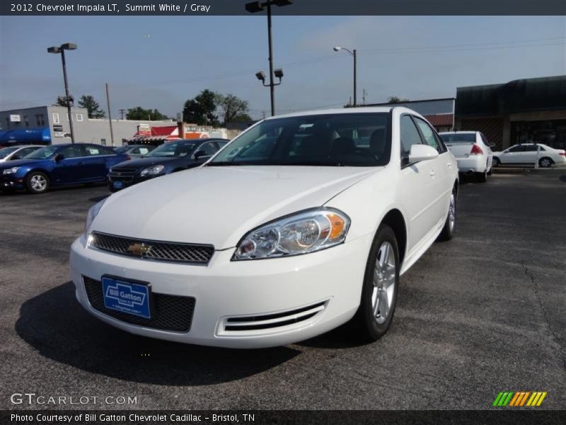 Summit White / Gray 2012 Chevrolet Impala LT