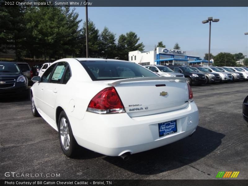 Summit White / Gray 2012 Chevrolet Impala LT