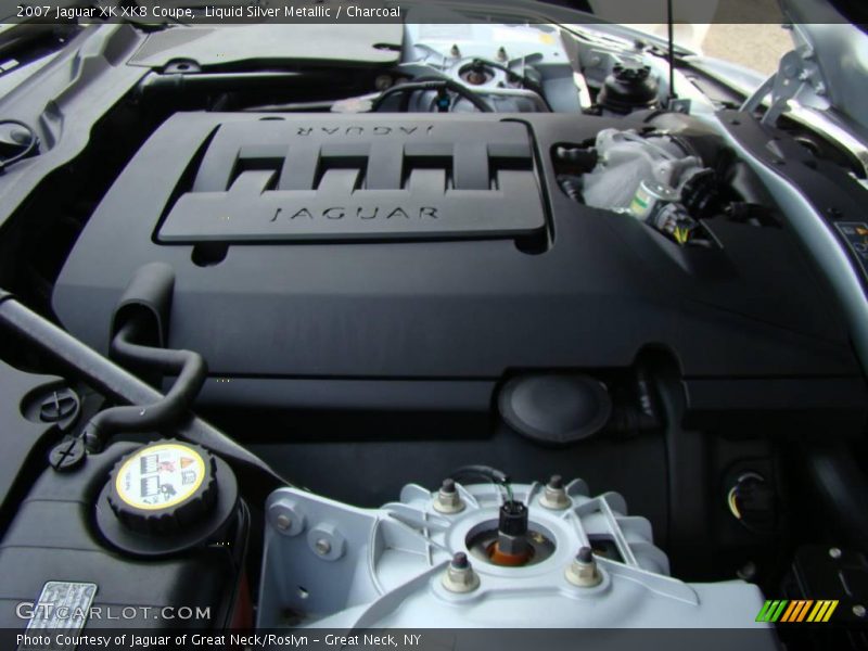 Liquid Silver Metallic / Charcoal 2007 Jaguar XK XK8 Coupe