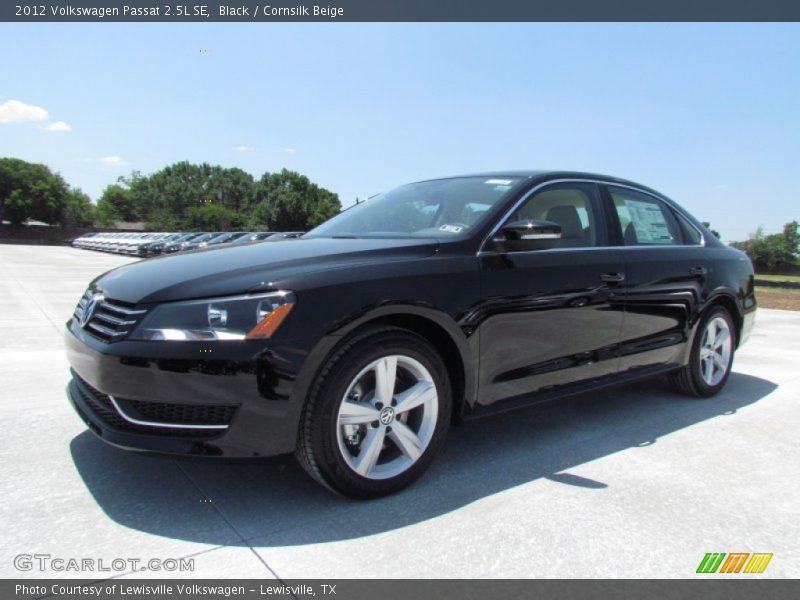 Black / Cornsilk Beige 2012 Volkswagen Passat 2.5L SE