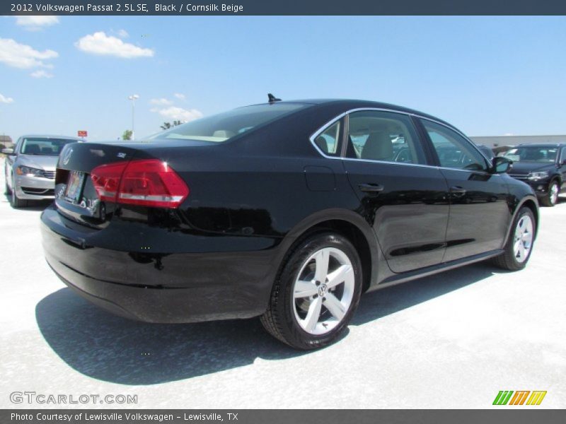 Black / Cornsilk Beige 2012 Volkswagen Passat 2.5L SE