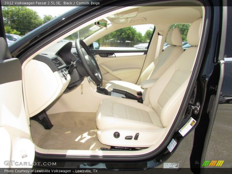 Black / Cornsilk Beige 2012 Volkswagen Passat 2.5L SE