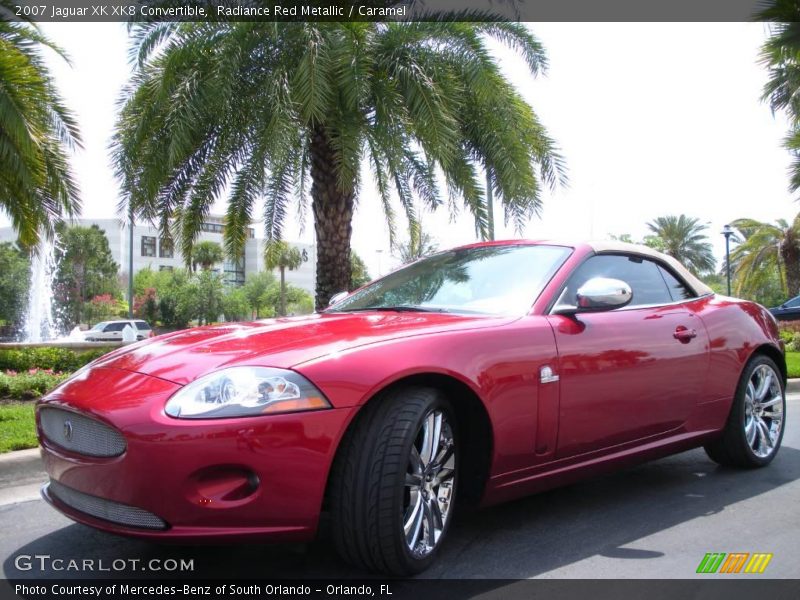 Radiance Red Metallic / Caramel 2007 Jaguar XK XK8 Convertible