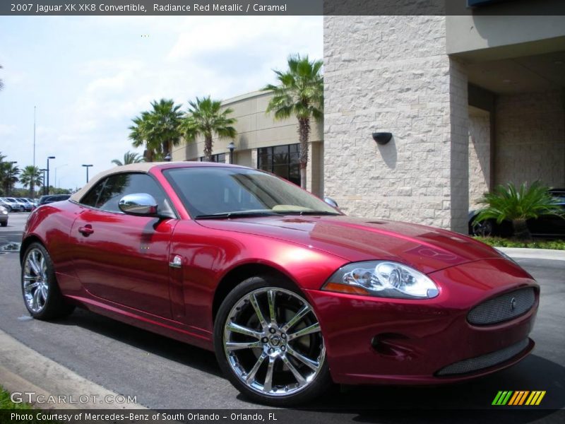 Radiance Red Metallic / Caramel 2007 Jaguar XK XK8 Convertible