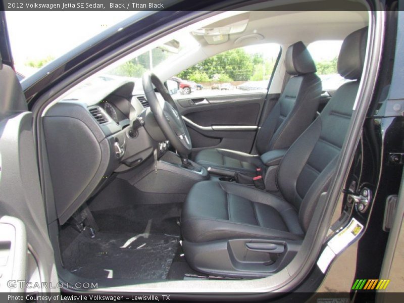 Black / Titan Black 2012 Volkswagen Jetta SE Sedan