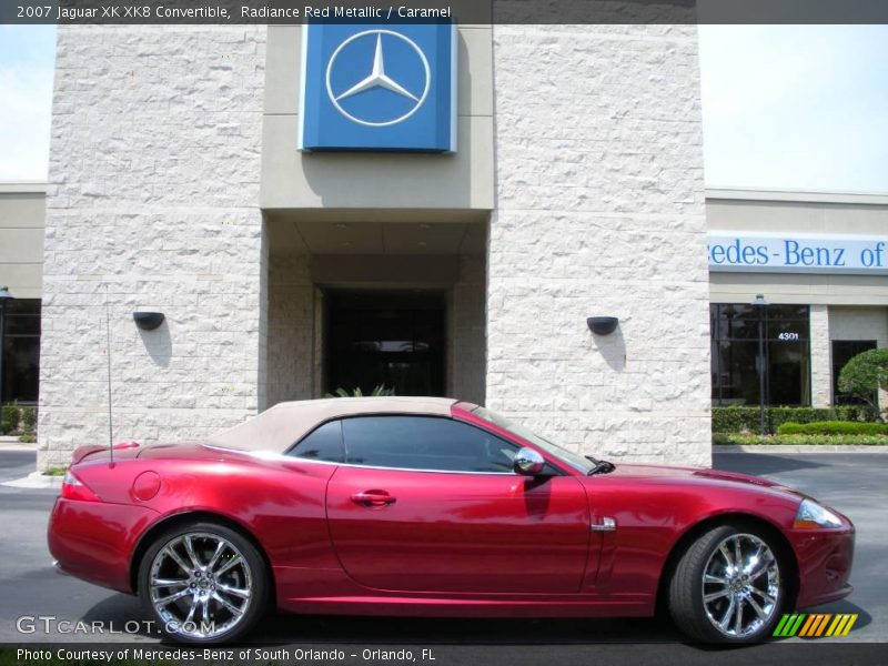 Radiance Red Metallic / Caramel 2007 Jaguar XK XK8 Convertible