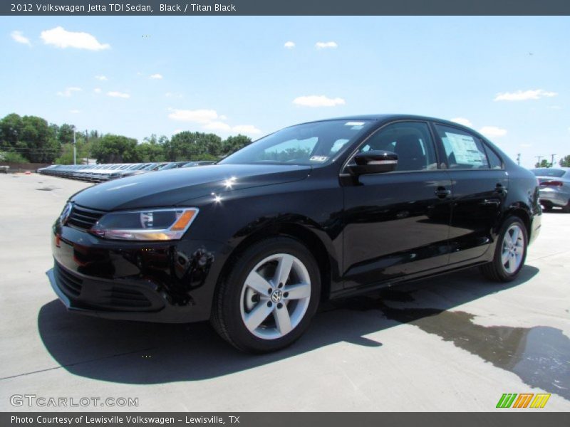 Black / Titan Black 2012 Volkswagen Jetta TDI Sedan