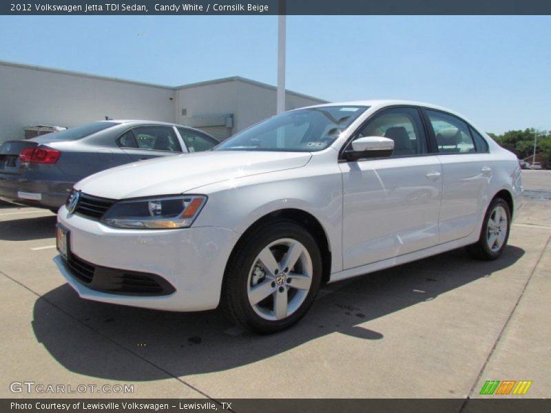 Candy White / Cornsilk Beige 2012 Volkswagen Jetta TDI Sedan