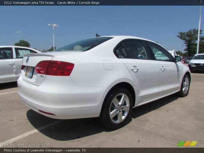 Candy White / Cornsilk Beige 2012 Volkswagen Jetta TDI Sedan
