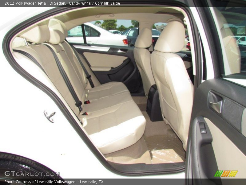 Candy White / Cornsilk Beige 2012 Volkswagen Jetta TDI Sedan
