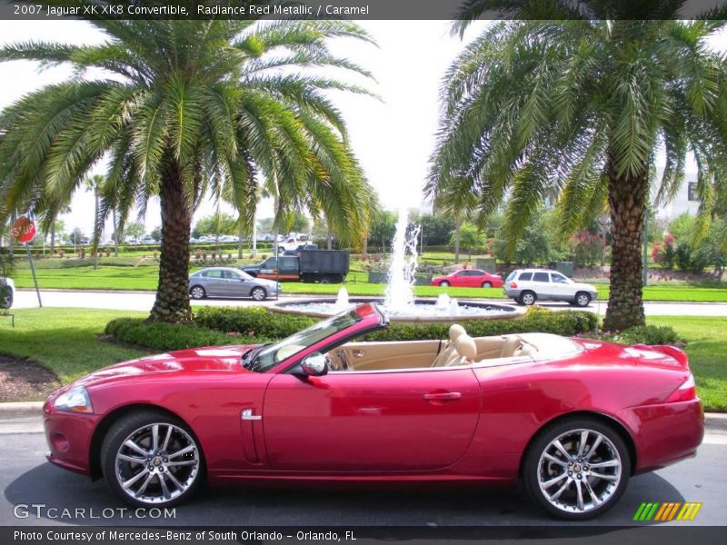 Radiance Red Metallic / Caramel 2007 Jaguar XK XK8 Convertible