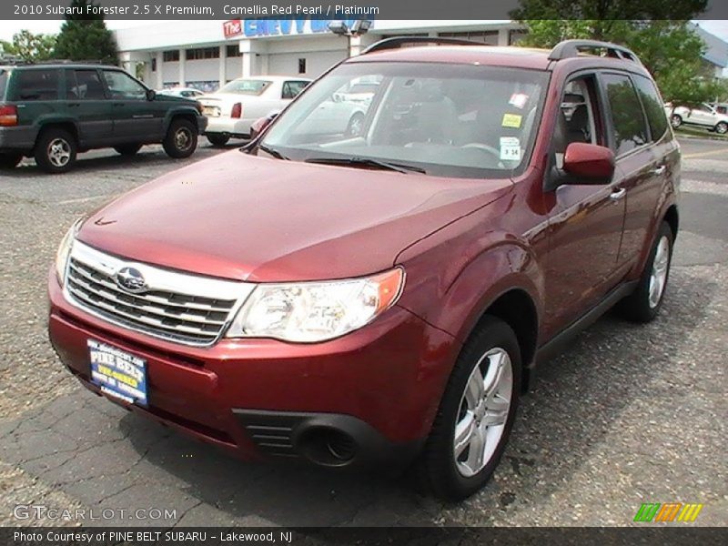 Camellia Red Pearl / Platinum 2010 Subaru Forester 2.5 X Premium