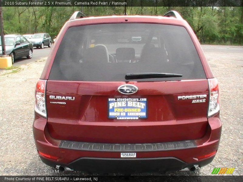 Camellia Red Pearl / Platinum 2010 Subaru Forester 2.5 X Premium