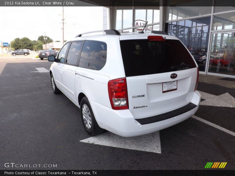Clear White / Gray 2012 Kia Sedona LX