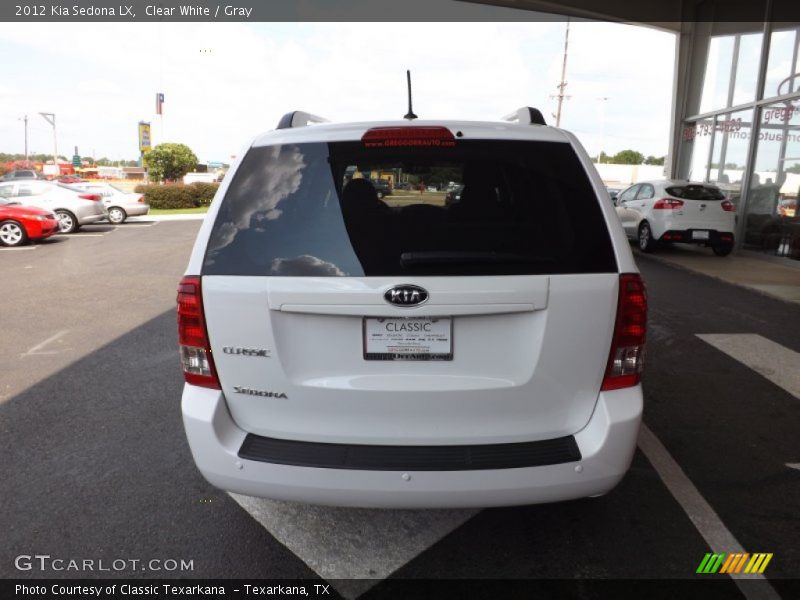 Clear White / Gray 2012 Kia Sedona LX