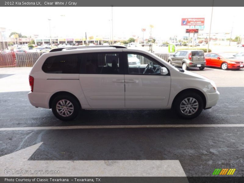 Clear White / Gray 2012 Kia Sedona LX