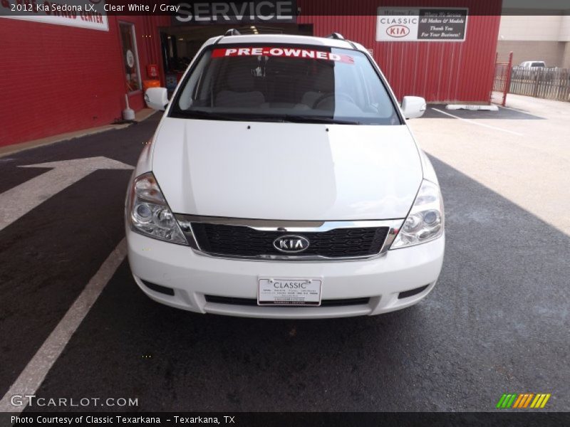 Clear White / Gray 2012 Kia Sedona LX