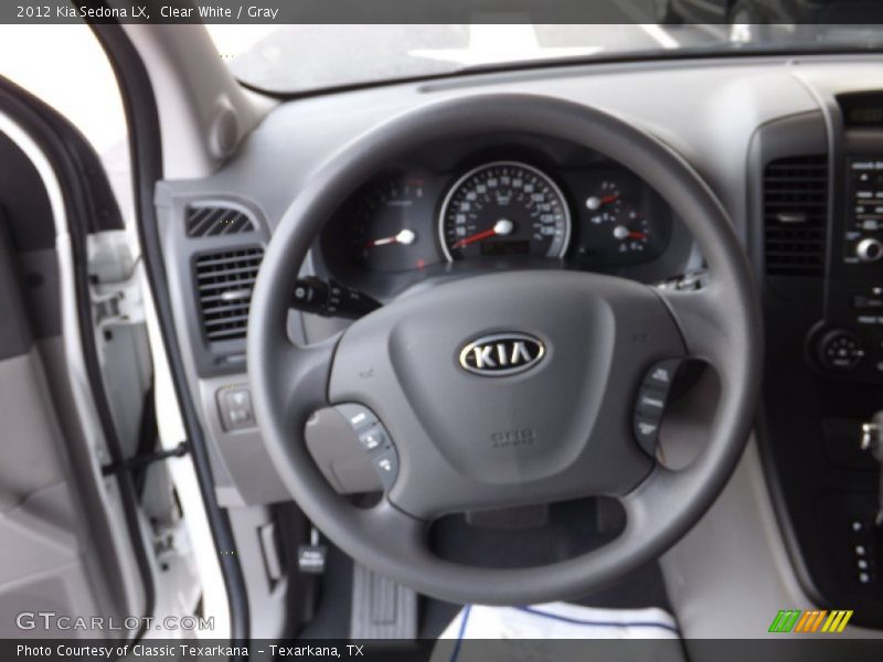 Clear White / Gray 2012 Kia Sedona LX