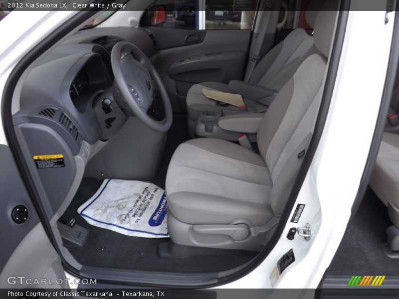 Clear White / Gray 2012 Kia Sedona LX