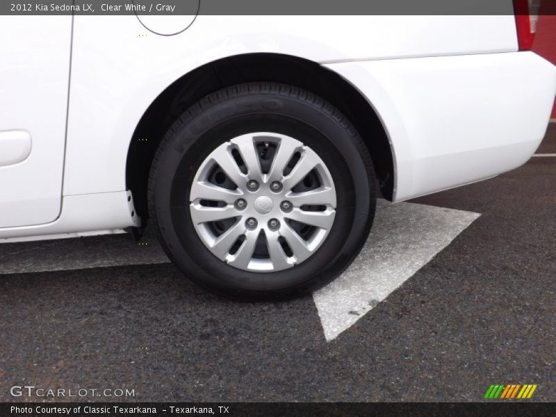 Clear White / Gray 2012 Kia Sedona LX