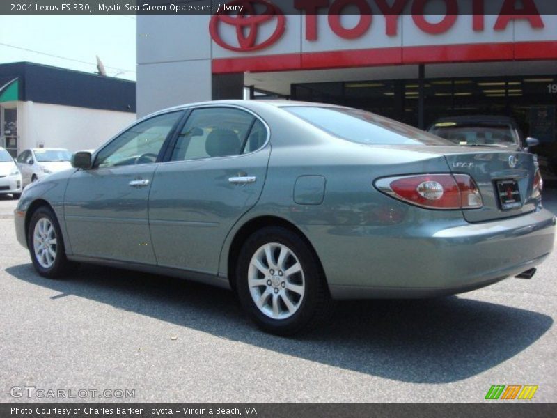 Mystic Sea Green Opalescent / Ivory 2004 Lexus ES 330