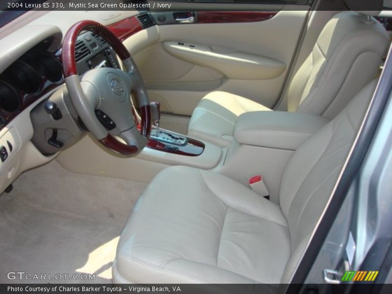 Mystic Sea Green Opalescent / Ivory 2004 Lexus ES 330