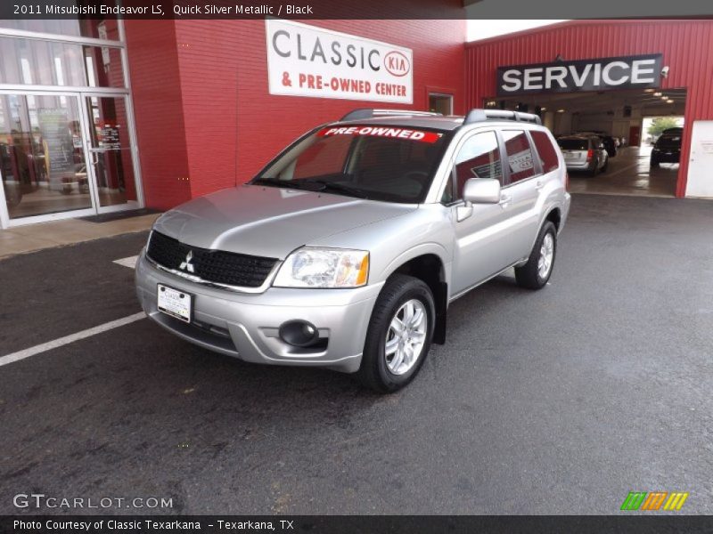 Quick Silver Metallic / Black 2011 Mitsubishi Endeavor LS