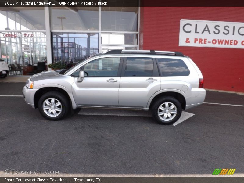 Quick Silver Metallic / Black 2011 Mitsubishi Endeavor LS