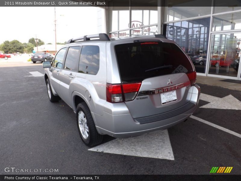 Quick Silver Metallic / Black 2011 Mitsubishi Endeavor LS