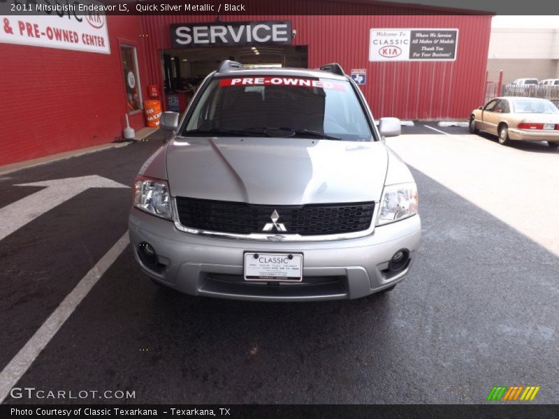 Quick Silver Metallic / Black 2011 Mitsubishi Endeavor LS