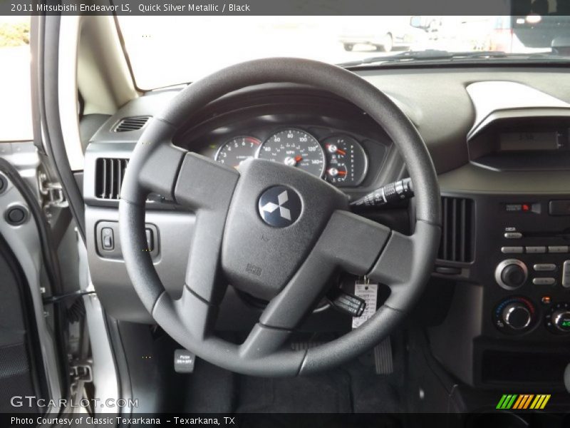Quick Silver Metallic / Black 2011 Mitsubishi Endeavor LS