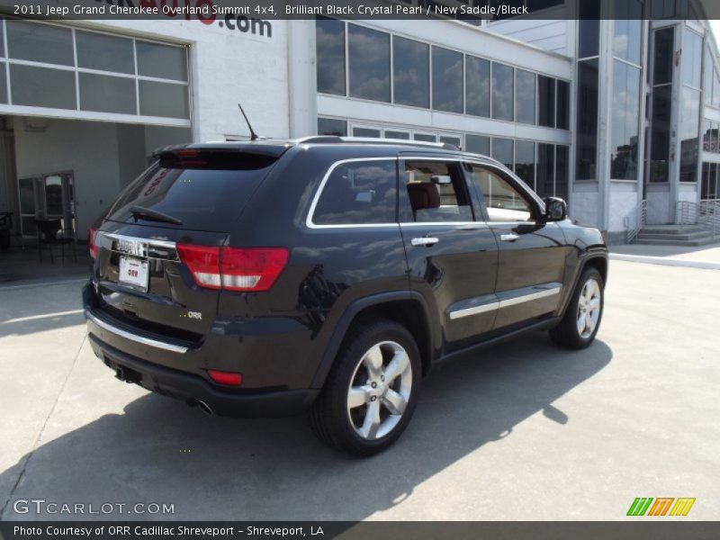 Brilliant Black Crystal Pearl / New Saddle/Black 2011 Jeep Grand Cherokee Overland Summit 4x4