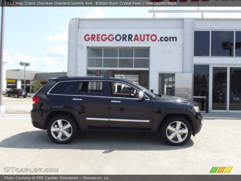 Brilliant Black Crystal Pearl / New Saddle/Black 2011 Jeep Grand Cherokee Overland Summit 4x4
