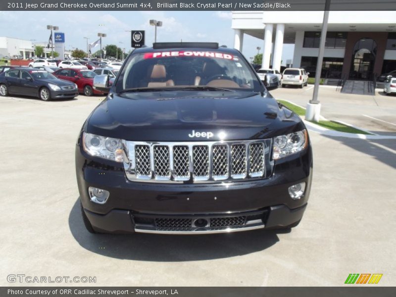 Brilliant Black Crystal Pearl / New Saddle/Black 2011 Jeep Grand Cherokee Overland Summit 4x4