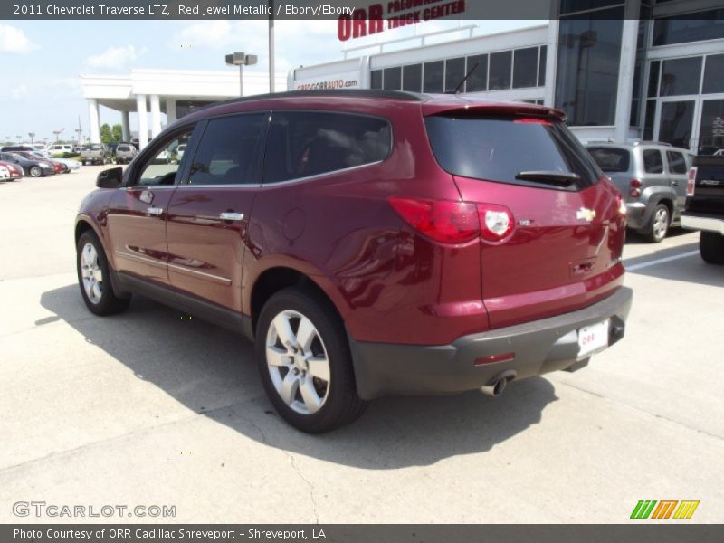 Red Jewel Metallic / Ebony/Ebony 2011 Chevrolet Traverse LTZ