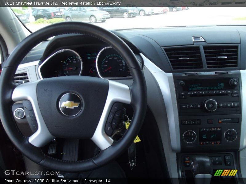 Red Jewel Metallic / Ebony/Ebony 2011 Chevrolet Traverse LTZ