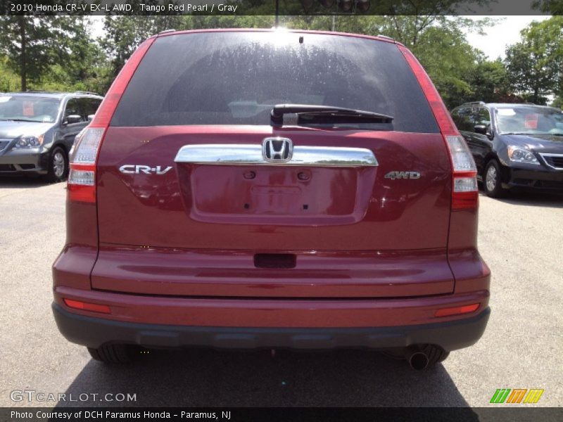 Tango Red Pearl / Gray 2010 Honda CR-V EX-L AWD