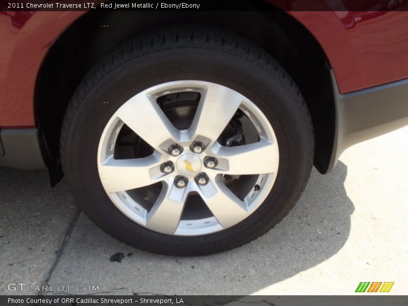 Red Jewel Metallic / Ebony/Ebony 2011 Chevrolet Traverse LTZ
