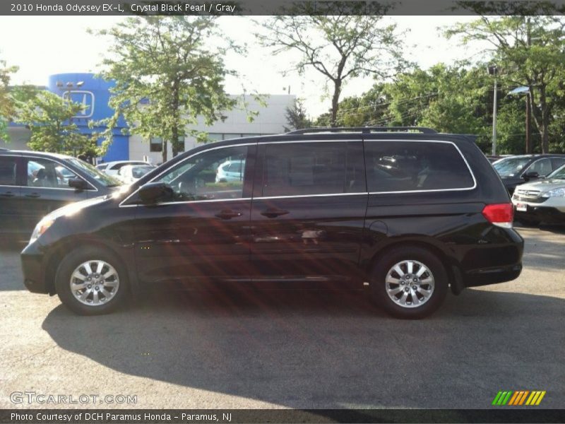 Crystal Black Pearl / Gray 2010 Honda Odyssey EX-L