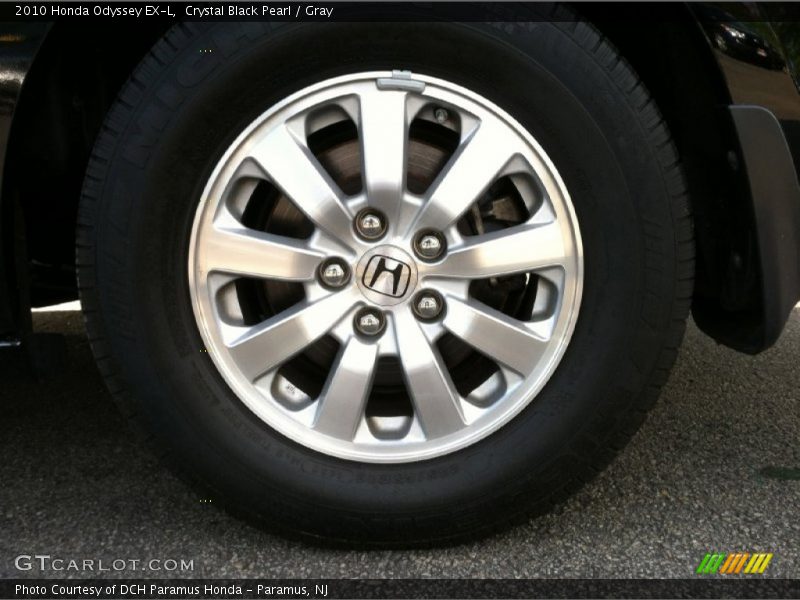 Crystal Black Pearl / Gray 2010 Honda Odyssey EX-L