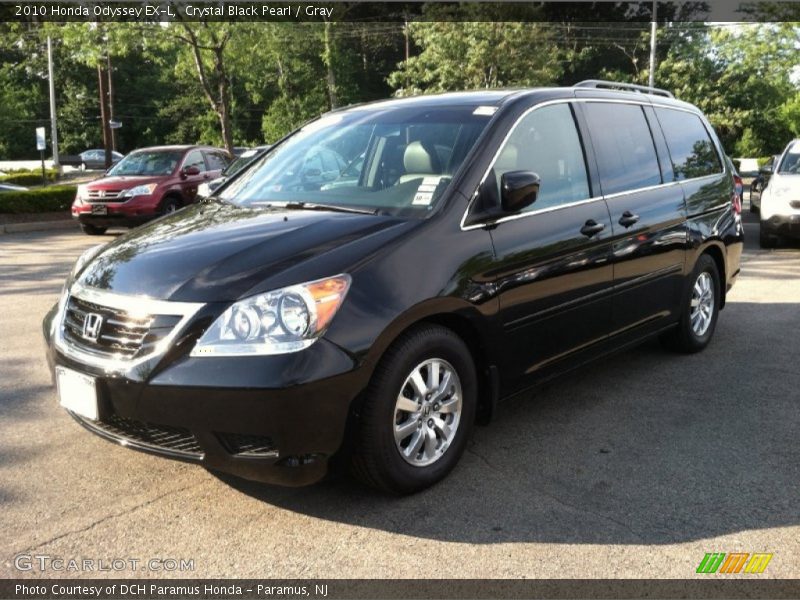 Crystal Black Pearl / Gray 2010 Honda Odyssey EX-L