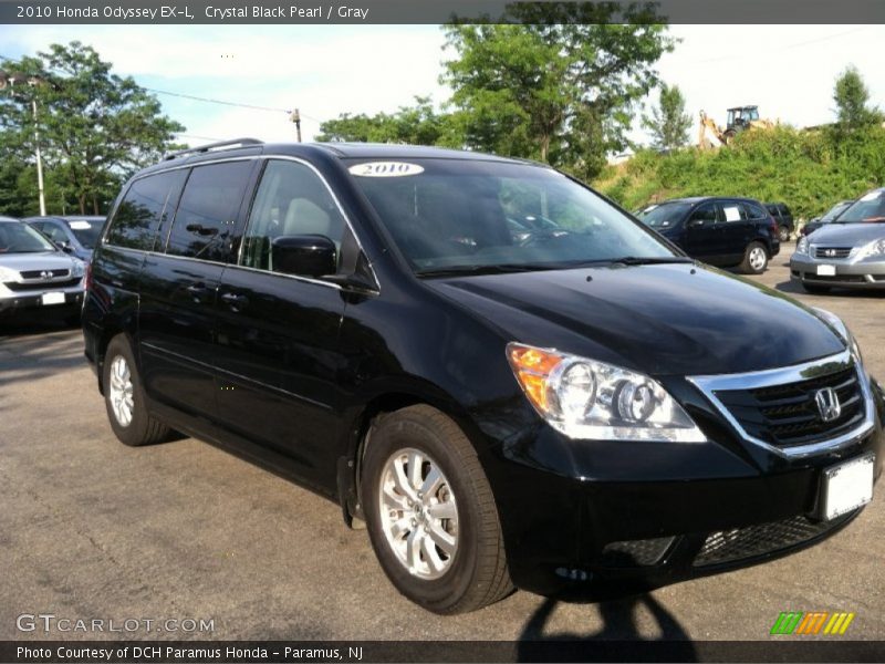 Crystal Black Pearl / Gray 2010 Honda Odyssey EX-L