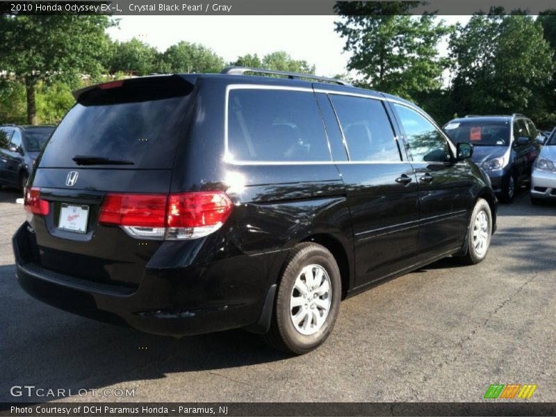 Crystal Black Pearl / Gray 2010 Honda Odyssey EX-L
