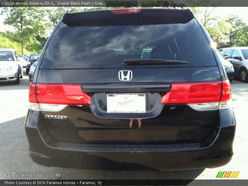 Crystal Black Pearl / Gray 2010 Honda Odyssey EX-L