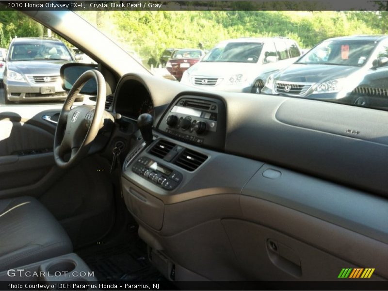 Crystal Black Pearl / Gray 2010 Honda Odyssey EX-L