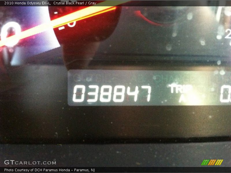 Crystal Black Pearl / Gray 2010 Honda Odyssey EX-L