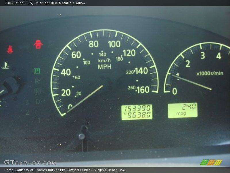 Midnight Blue Metallic / Willow 2004 Infiniti I 35